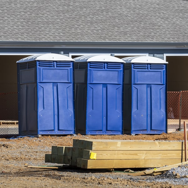 is there a specific order in which to place multiple portable restrooms in New Whiteland